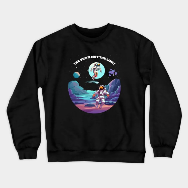 Astronaut No Limits Cosmonaut Crewneck Sweatshirt by Tip Top Tee's